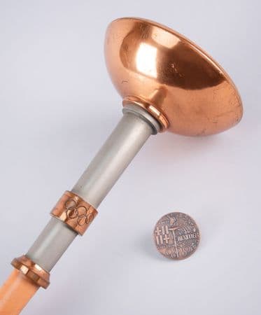 Mexico City 1968 Summer Olympics Rare &lsquo;Type 6&rsquo; Torch with Spanish Torch Relay Participation Medal