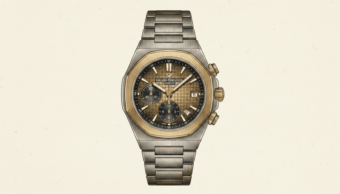 Girard-Perregaux Laureato Fifty Rose-Gold Dial Reviewed by Fratello Watches