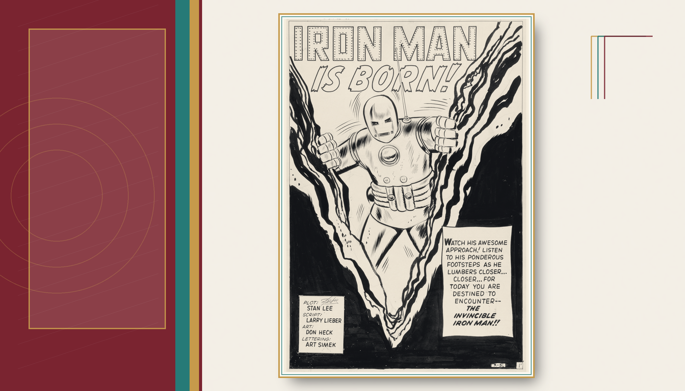 Pricing Culture Studio treatment of Don Heck's original Iron Man debut splash page